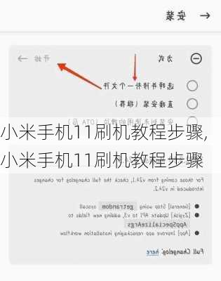 小米手机11刷机教程步骤,小米手机11刷机教程步骤