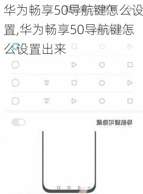 华为畅享50导航键怎么设置,华为畅享50导航键怎么设置出来