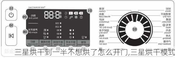 三星烘干到一半不想烘了怎么开门,三星烘干模式