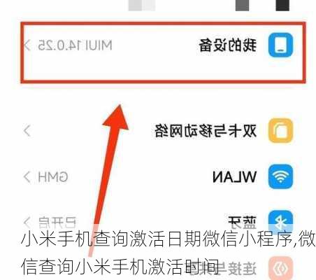 小米手机查询激活日期微信小程序,微信查询小米手机激活时间