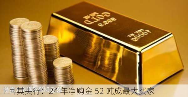 土耳其央行：24 年净购金 52 吨成最大买家