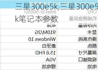 三星300e5k,三星300e5k笔记本参数