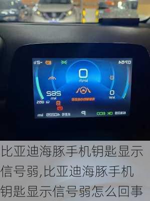 比亚迪海豚手机钥匙显示信号弱,比亚迪海豚手机钥匙显示信号弱怎么回事