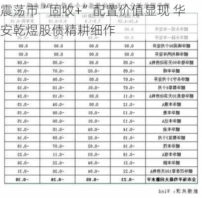 震荡市“固收+”配置价值显现 华安乾煜股债精耕细作