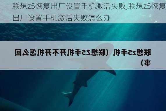 联想z5恢复出厂设置手机激活失败,联想z5恢复出厂设置手机激活失败怎么办