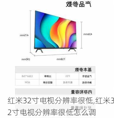 红米32寸电视分辨率很低,红米32寸电视分辨率很低怎么调