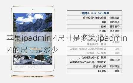 苹果ipadmini4尺寸是多大,ipadmini4的尺寸是多少