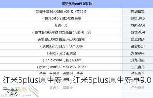 红米5plus原生安卓,红米5plus原生安卓9.0下载