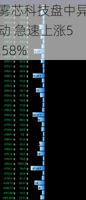 雾芯科技盘中异动 急速上涨5.58%