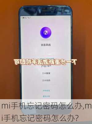 mi手机忘记密码怎么办,mi手机忘记密码怎么办?