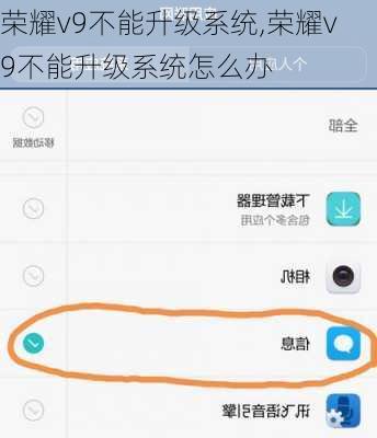 荣耀v9不能升级系统,荣耀v9不能升级系统怎么办