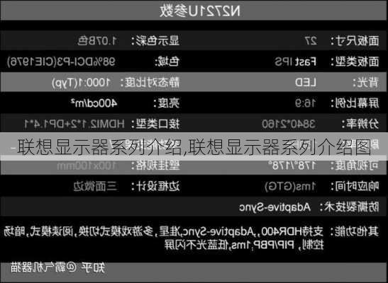 联想显示器系列介绍,联想显示器系列介绍图