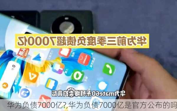 华为负债7000亿?,华为负债7000亿是官方公布的吗