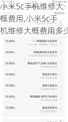 小米5c手机维修大概费用,小米5c手机维修大概费用多少