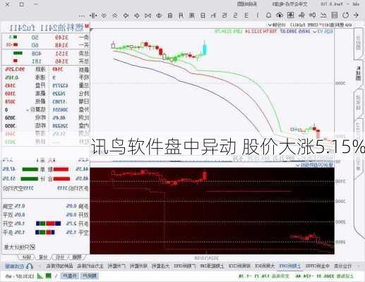 讯鸟软件盘中异动 股价大涨5.15%