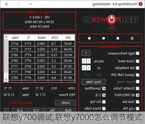 联想y700调试,联想y7000怎么调节模式