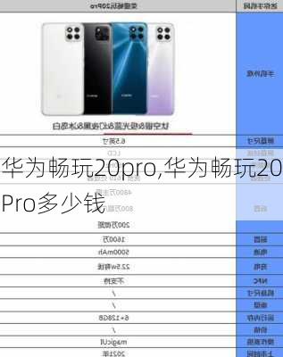 华为畅玩20pro,华为畅玩20Pro多少钱