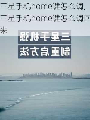 三星手机home键怎么调,三星手机home键怎么调回来