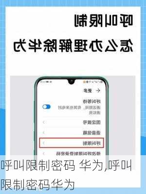 呼叫限制密码 华为,呼叫限制密码华为