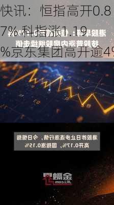 快讯：恒指高开0.87% 科指涨1.19%京东集团高开逾4%