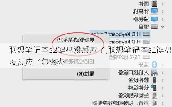 联想笔记本s2键盘没反应了,联想笔记本s2键盘没反应了怎么办