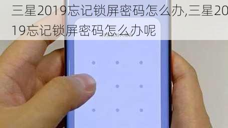 三星2019忘记锁屏密码怎么办,三星2019忘记锁屏密码怎么办呢