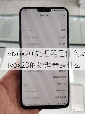 vivox20i处理器是什么,vivox20的处理器是什么