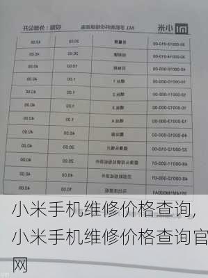 小米手机维修价格查询,小米手机维修价格查询官网