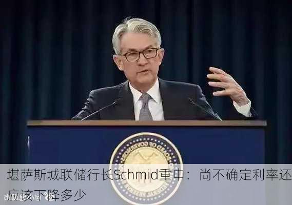 堪萨斯城联储行长Schmid重申：尚不确定利率还应该下降多少