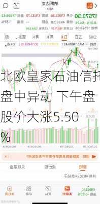 北欧皇家石油信托盘中异动 下午盘股价大涨5.50%