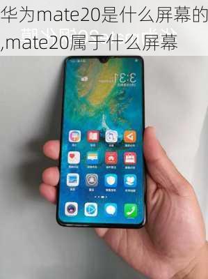 华为mate20是什么屏幕的,mate20属于什么屏幕