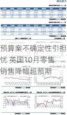 预算案不确定性引担忧 英国10月零售销售降幅超预期