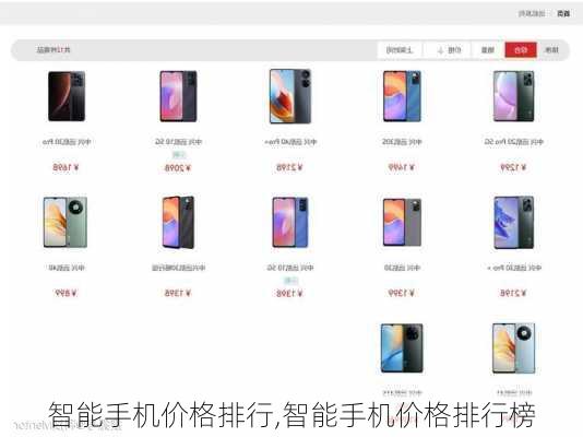 智能手机价格排行,智能手机价格排行榜