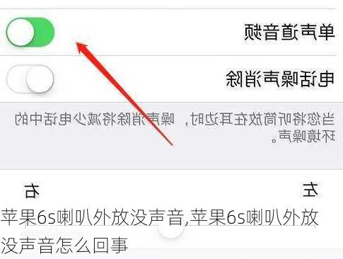 苹果6s喇叭外放没声音,苹果6s喇叭外放没声音怎么回事