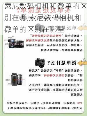 索尼数码相机和微单的区别在哪,索尼数码相机和微单的区别在哪里