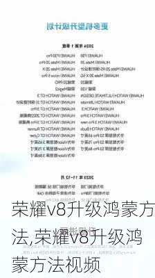 荣耀v8升级鸿蒙方法,荣耀v8升级鸿蒙方法视频