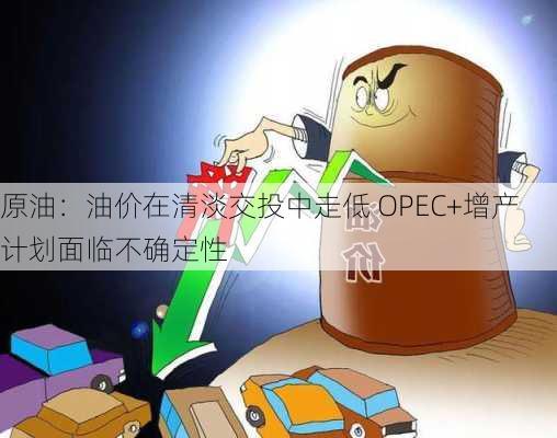 原油：油价在清淡交投中走低 OPEC+增产计划面临不确定性