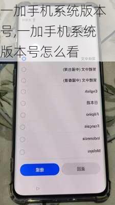 一加手机系统版本号,一加手机系统版本号怎么看