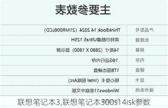 联想笔记本3,联想笔记本300s14isk参数