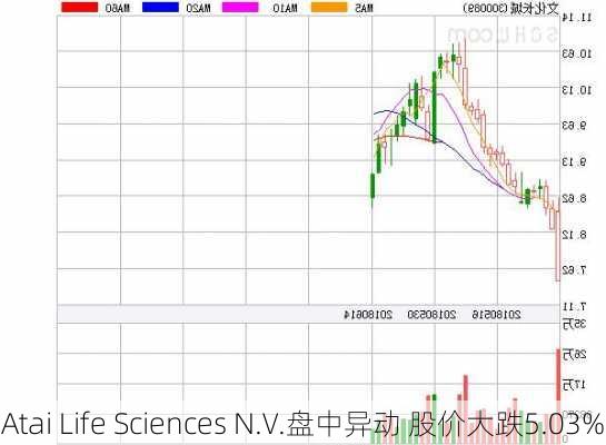 Atai Life Sciences N.V.盘中异动 股价大跌5.03%